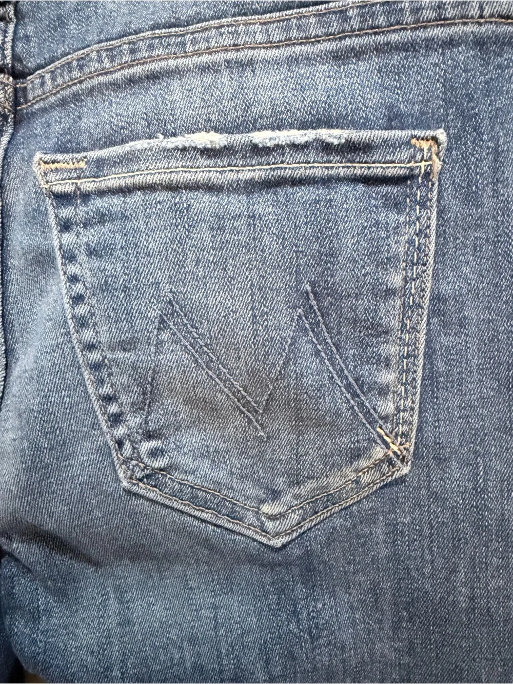 Mother Denim Insider Crop High Rise Bootcut In Double Trouble Size 25